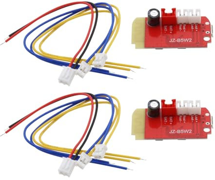 ECSiNG 2 Pezzi 3.7-5V Modulo Ricevitore Bluetooth Scheda Amplificatore Ricevitore Audio Rosso Con Porta Di Ricarica Per Altoparlante Wireless Sistema Audio Fai Da Te