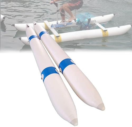 majuingg Wasserfahrrad-Lebensrettungsboje, Tragbarer Aufblasbarer Verdickter Airbag, Mehrzweck-Plattform-Luftkissen-Airbag