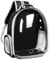 Katzenrucksack Bubble Capsule - Outdoor Tragetasche für Haustiere, Entdecken, Wandern und Reisen für Katzen und kleine Hunde (Schwarz)