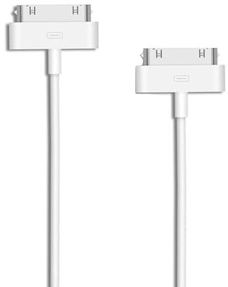 30 Pin Charger Cable Compatible with iPhone 4/4s, iPad 1st/2nd/3rd Gen, iPod Touch/Nano Classic, USB Sync & Charge Cord (2-Pack)