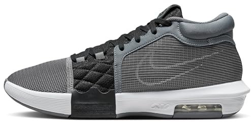 NIKE Lebron Witness VIII Herren Basketballschuhe Farbe: Grau/Schwarz (004); Größe: EUR 45 | US 11 | UK 10