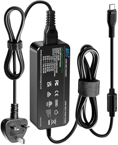 KFD PD3.1 140W 100W USB-C Power Supply Laptop Charger for HP ZBook Firefly 16 g9 g10 HP OMEN Transcend 14, MacBook Pro/Air, MSI Prestige 16 AI Studio ASUS ROG Zephyrus Duo 16 GX650 AC Adapter