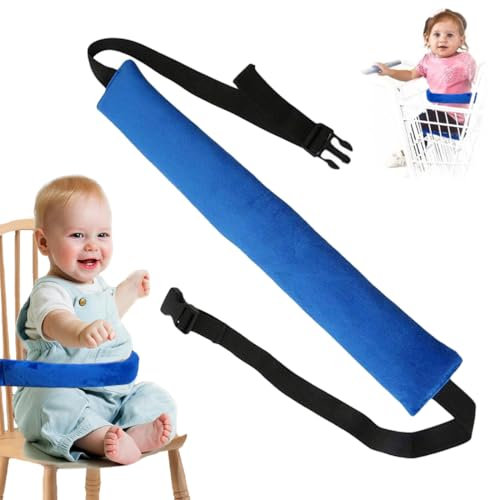 JAWUZ Esszimmer Stuhl Sicherheit Gürtel Träger zubehör für Stokke tripp trapp,catchy für hochstuhl,Blau