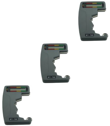 OSALADI Testeur De Batterie Numérique 3 Pièces Testeur De Tension Testeur De Pile Bouton Testeur De Batterie Lampe À Tube LED Petit Alimenté Par Batterie Testeur