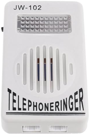 FPHADO Telephone Ringer Phone Amplifier Wall Ring Speaker Strobe Light Flasher Bell Extra-Loud Sound