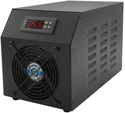 Aquarium Chiller - 16gal/60l Ruhiges Wasserkühlsystem Mit Pumpe & Schlauch - Niedriggeräuscher Fischtankkaller Für Hydroponik, Korallenriff, Garnelen - Salz Und Süßwasserkompatibel Cooling+Only