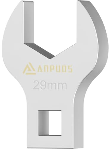 ANPUDS Llave de llave inglesa de 29 mm, tipo V de 1/2'', llave inglesa | métrica, llave combinada para mantenimiento de grifos, tuercas de máquina y aire acondicionado