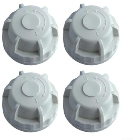 Heizkörperventil-Schutzkappe, Thermostat-Verteilerventil, Einstellkappe, M30 x 1,5 Gewindegröße für Wasserverteiler, Durchflusskontrolle, 4 Stück