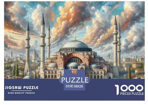 Hagia Sophia 1000 Teile Klassische Puzzle Gebäude Für Die Ganze Familie, Teile Passen Perfekt Zusammen, Premium Quality, Pädagogisches 38x26cm/1000pcs