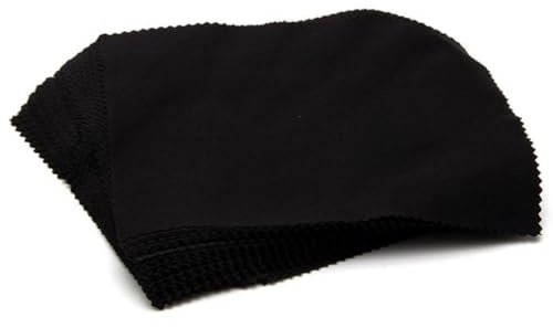 ifundom Brillenputztücher Leichtes und Weiches Mikrofaser Schwarz 100 Stück Reinigungstuch für Brillen und Linsen zum Reinigen von Computer und Handybilschirmen