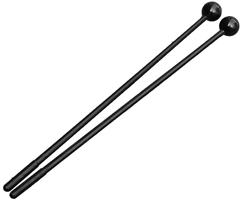 Drummelschlägel Orff-Percussion Musikinstrument, Xylophon Schlägel aus Kunststoff 120g für Orff-Instrumente Musikpädagogik (schwarz)