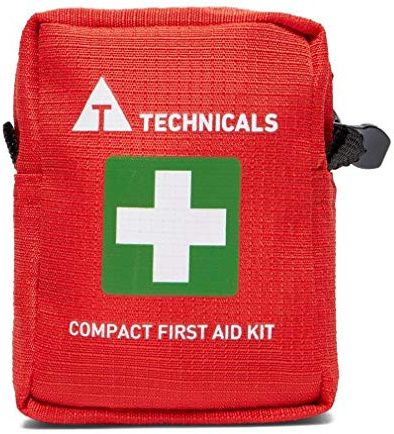 TECHNICALS Compact First Aid Kit Outdoors Camping, Red, One Size