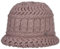 LIERYS Classico Strickhut Damen - Winterhut Made in Germany - Glockenhut mit Schurwolle - One Size 55-60 cm - Wollhut Herbst/Winter Altrosa One Size