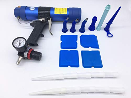 TURBO PRO Pneumatischer Kartuschenspender Luftabdichtungspistole Silikon Zement Dichtmittel Komprimierter Luftstrom Applikator Fugenpistole 310ml Kleber Werkzeug
