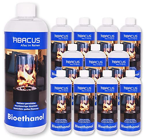 Bio Llama 12 x 1000 ml (7069) – Bio de alcohol combustible Alcohol Combustión Alcohol Combustión Spiritus Spiritus lámpara de combustible bio etanol para tischkamine – Abacus