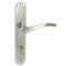 domino Türgriff ENIGMA M6/M9 WC-Bad 78 Drückergarnitur für Zimmertüren Langschild-Garnitur Türdrücker-Set Türbeschläge/Farbe:Chrom Glänzend/Nickel/Material:Aluminium