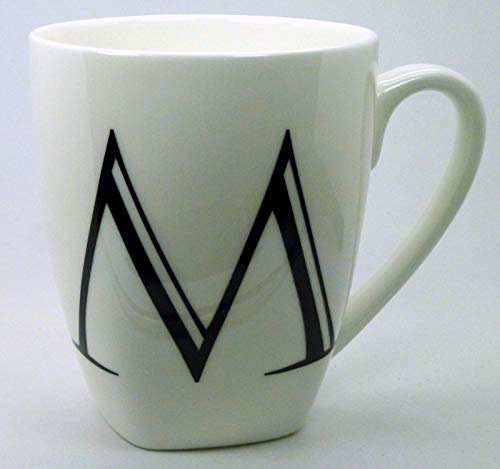The Plate Collectors Shop M ~ Alphabet Mug ~ Large 14 fl oz(400 ml) Bone China Mug