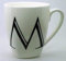 The Plate Collectors Shop M ~ Alphabet Mug ~ Large 14 fl oz(400 ml) Bone China Mug