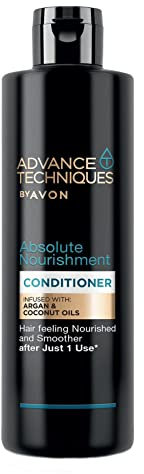 Avon Advance Techniques Absolute Nourishment Shampoo & Conditioner Set mit Kokos- & Arganölen (je 250 ml)
