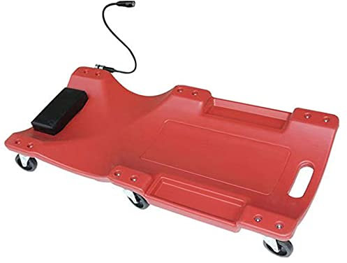 ARCH Plastik Rollbrett Mit LED-Leuchten, Reparieren Sie Einen Niedrigen Profil-Kfz-Werkstatthocker Mit Gepolsterter Kopfstütze Und Flexibler Universalläufer, Walzgarage Auto Dolly