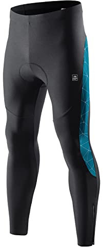 Santic Pantalones Ciclismo Hombre Invierno Pantalone Largo Térmico Acolchado 4D