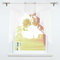 SCHOAL Scheibengardinen Küche Kleinfenster Gardinen mit Kräuselband oder Tunnelzug Bistrogardinen Voile Transparente Kurzgardinen Modern 1 Stück BxH 140x145cm Weiß