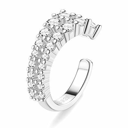 ORAZIO 925 Sterling Silber Ohr Manschette Ohrringe CZ Non-Piercing Fake Helix Knorpel Ohrringe Conch Manschetten für Frauen