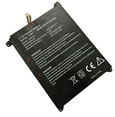 howtopfor 3.8V 8000mAh 30.4Wh Ersatz Akku Batterie 3059153 40059178 Kompatibel mit Medion 3059153 40059178 Series Tablet