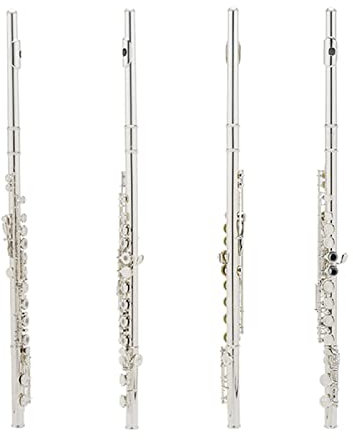 Offene/Schließen Loch C Flöten 16 Tasten Silber Überzogene Flöten-Set-Musikinstrument Mit Flöte-Stand-Fall Querflöte