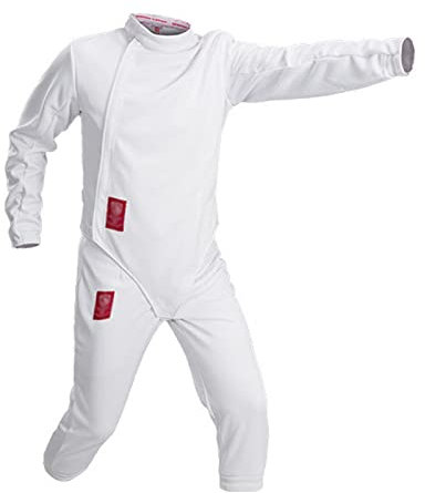 Fechtausrüstungen, Fechtjacken, Hosen-Westen-Set, Fechtanzug aus Stichfestem Stoff, Florett-/Degen-/Säbel-Fechtanzug (Color : Right Hand, Size : 40#)