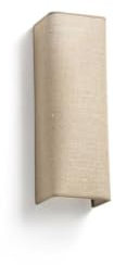 Faro Otton Rechteckige Up-Down-Wandleuchte aus Jute, vertikal, 2 Lichter