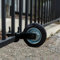 Dawod Gate Wheel for Metal Swing Gate with 1-3/8 Thru 2-1/8 Gate Frames, Gate Support Wheel for Chain Link Fence, Prevent Gate from Dragging, Black(1 Pack)