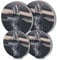 Cat Reflection Tiger Round Metal Hob Covers Set of 4 Stove Cooker Hob Covers for Cookers Gas Stove Protector Cookware Accessories Modern Cooktop Decor