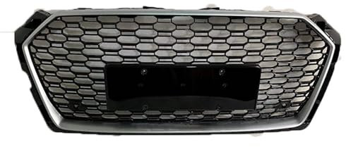 Mittelnetz Grilles Racing Grill für Audi A5 RS5 2017-2020, Kühlergrill Frontstoßstangenhaube Grill Kühlergrill Frontstoßstange Haube Kühlergrill Grill,B