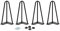 Belfoyer 4pcs Pieds de Table en métal, Capacité de 120 kg, Pieds de Meubles Noirs pour Créer Table (20 cm, Noir)