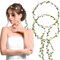 BETESSIN Diadema de Corona de Flor, Diadema Boda Guirnalda Flores, Diadema Floral de Guirnalda, Diadema Bohemia Flores, Banda Cinta Pelo Boda Flor Corona para Niñas Mujer, 2 Colores