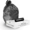 20 x 80L Heavy Duty XL Black Bin Bags - Refuse Sacks – 1 Rolls (20 Bags each) | 15kg Capacity- 140 Gauge, 32.50 Micron Strong Rubbish Dustbin Bags (Opal)