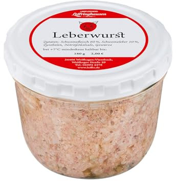 Leffis Leberwurst im Glas | Landfleischerei Leffringhausen | Wurst im Glas aus Nordhessen | Handgemacht aus Viesebeck