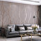 Trafagala Non-Woven Taupe Wallpaper 3D Embossed Striped Feature Branch Glitter Wallpaper Flocking Textured Modern Minimalist for Bedroom Living Room TV Backdrop Hallway Hall Lounge