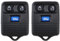 EMSea 2 Stück 3 Tasten 433 MHz Autoschlüssel Fernbedienung kompatibel mit Ford Transit MK6 2000-2006 und Connect Van 2002-2007 Maverick Schwarz