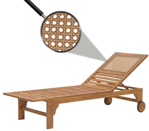 Mendler Sonnenliege HWC-N48, Relaxliege Gartenliege Liegestuhl, Massiv-Holz Akazie MVG-Zertifiziert