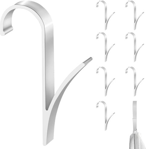 GYHWOFUL 8 ganchos para radiador de aluminio, resistentes al agua y duraderos, para radiadores, toallas, para radiadores, para radiadores, para radiadores redondos, para baño
