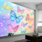 3D Tapete Traumkunst Regenbogen Schmetterling Fototapete, Traumkunst Wandbild Wandtapete Haupt dekorationen für Wohnzimmer Schlafzimmer Büro, Flur, 200 x 140 cm (B x H) Vlies Tapete Wanddeko