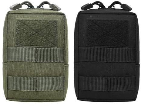 YSJCHEBS 2 Stück Gürteltasche, Outdoor-Werkzeugtasche, Multifunktionale Aufbewahrungstasche, Tragbare Aufbewahrungstasche, Geeignet Für Camping, Wandern, Bergsteigen Usw.