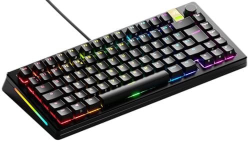 Glorious Gaming GMMK 3 PRO HE: Rapid Trigger Keyboard, Hall Effect, Custom Modular Aluminum Body, 8K Polling Rate, Hotswap MX & Magnetic Switches, Modular Gasket System, TKL 75%, UK QWERTY - Black