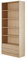 Home Source Storage Bookcase, 5 Tier Open Adjustable Shelving, Display Storage Cabinet, 2 Drawer, Oak Effect