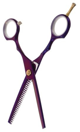 WRITWAA Friseurschere Haarschneideschere Rote Haarschere Scheren für dünnes Haar Haarschneider Haarschneidegeräte Kleid Friseur-Schneidschere Haarschere für Friseur Salon Rostfreier Stahl