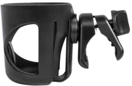 Supvox 360grad Stroller Cup Holder Rutschfester Getränkehalter Für Kinderwagen Fahrräder Rollstühle Drehbar Leicht Langlebig Schwarz