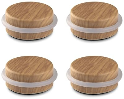 Inofix -Tope de puerta extrafuerte decorativo adhesivo -Resistente-4 uds