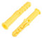 tasselli per pareti, 75 pezzi 6 mm x 40 mm tubo di espansione in plastica colonna ancoraggio for cemento muro giallo for casa giardino applicazione fai da te